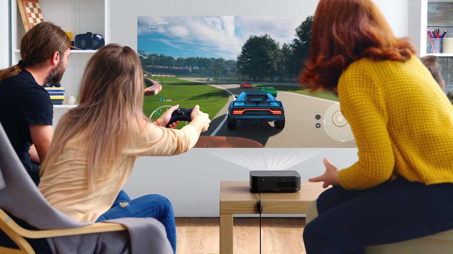 Epson-projector in lichte ruimte